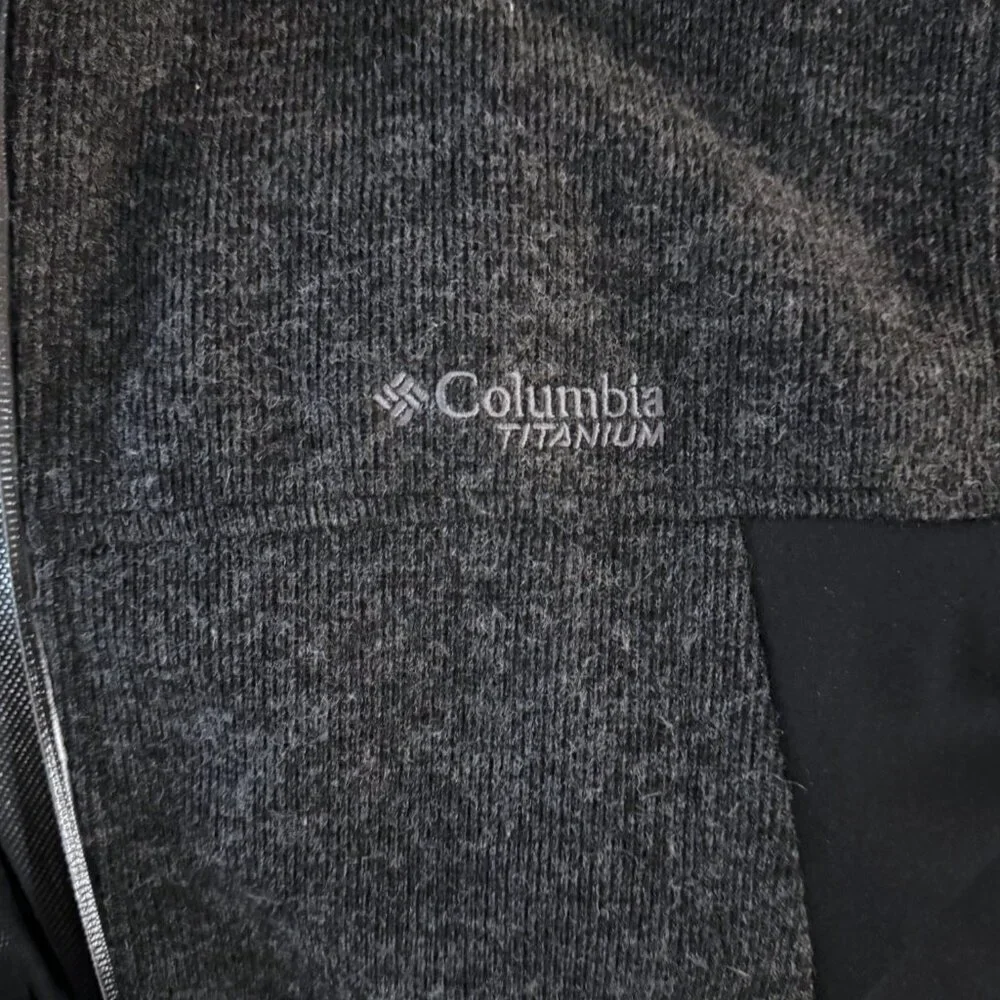 Columbia Omni-Heat Sweater Jacket Aeroblock Full Zip Jacket Wool Thermal Mens M